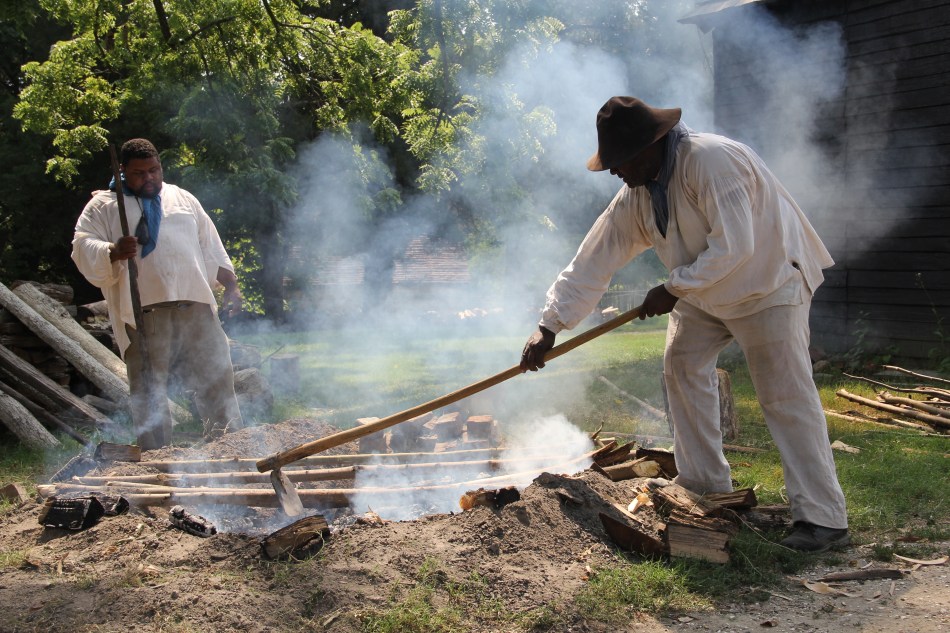Beginning my Colonial Afro-Virginian Barbecue Experiment, Colonial Williamsburg 