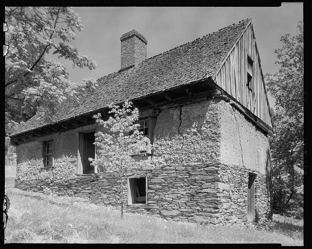 Bremo Slave Quarters known as "The Hotel," with two families to each floor and space for single men.  
