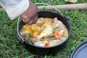 Recreating the Angolan food known to the first Africans at Jamestown, Virginia 